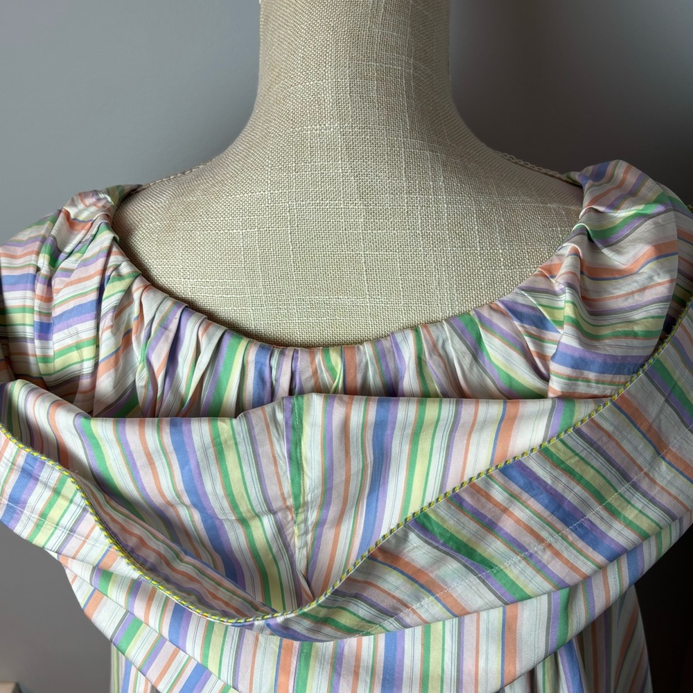 Striped Multicolor Mini Dress - Picture 3 of 12